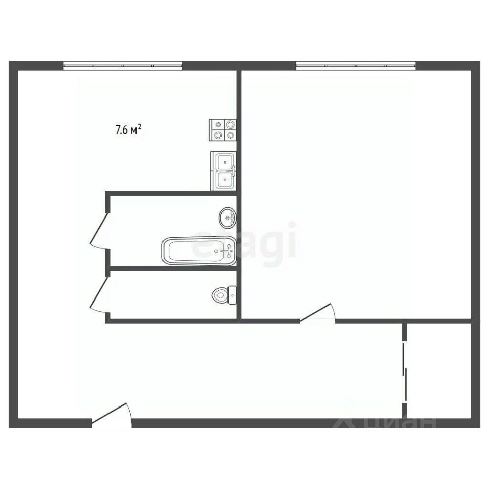 Продажа 1-комн квартиры на вторичном рынке Коммунар г., улица Гатчинская, 20АкБ