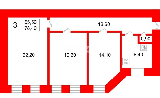 Продажа 2-комн квартиры на вторичном рынке Русановская ул,  д. 19 к2