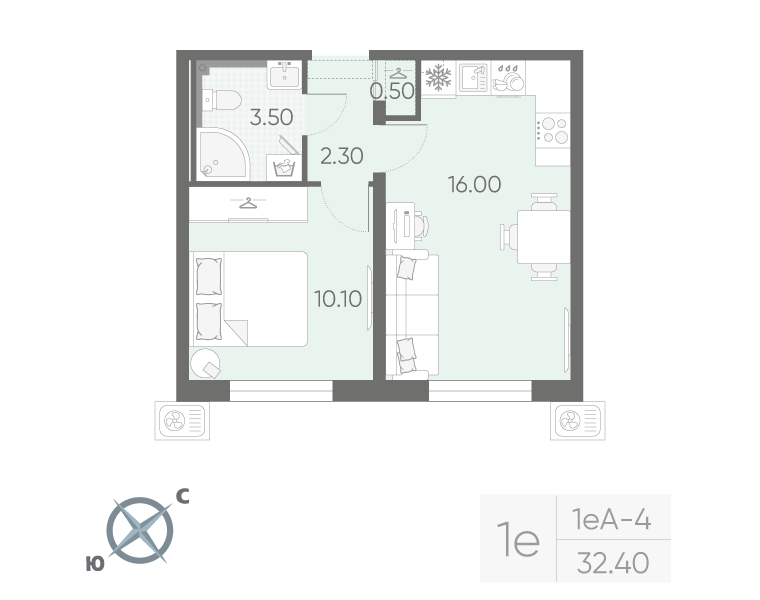 Продажа 1-комн квартиры в новостройке Санкт-Петербург г., Радловская ул.,  к. 5