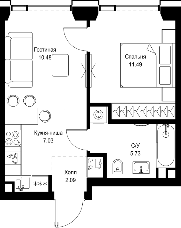Продажа 1-комн квартиры в новостройке Москва г., Верейская ул.,  к. SET.2.Б