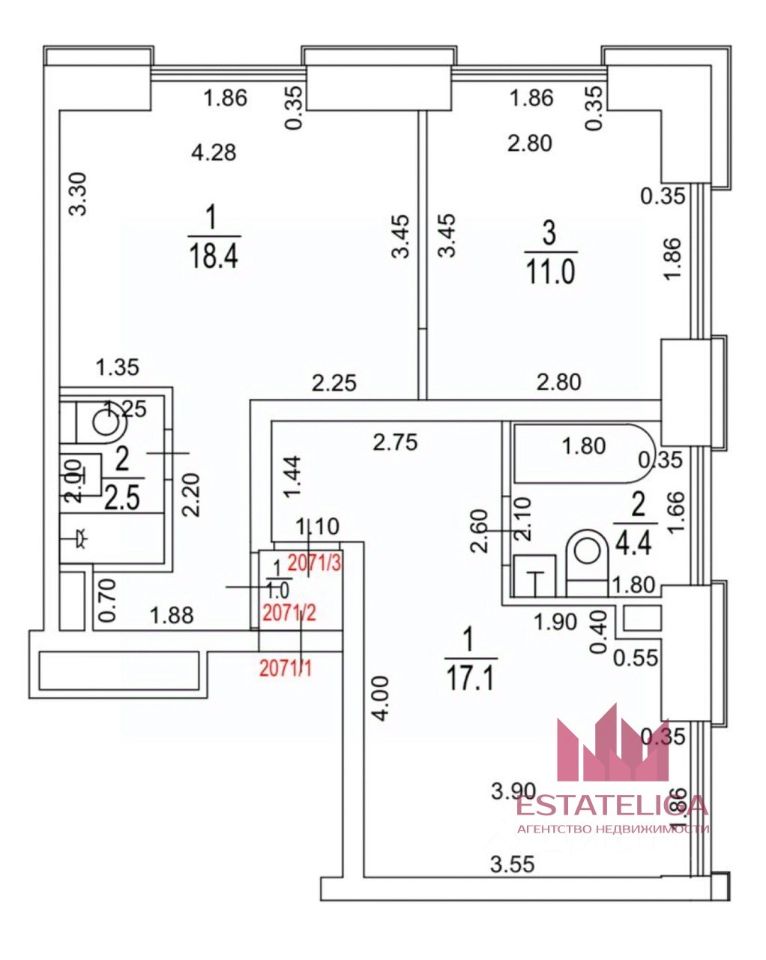 Продажа 2-комн квартиры на вторичном рынке Автомобильный проезд, 4