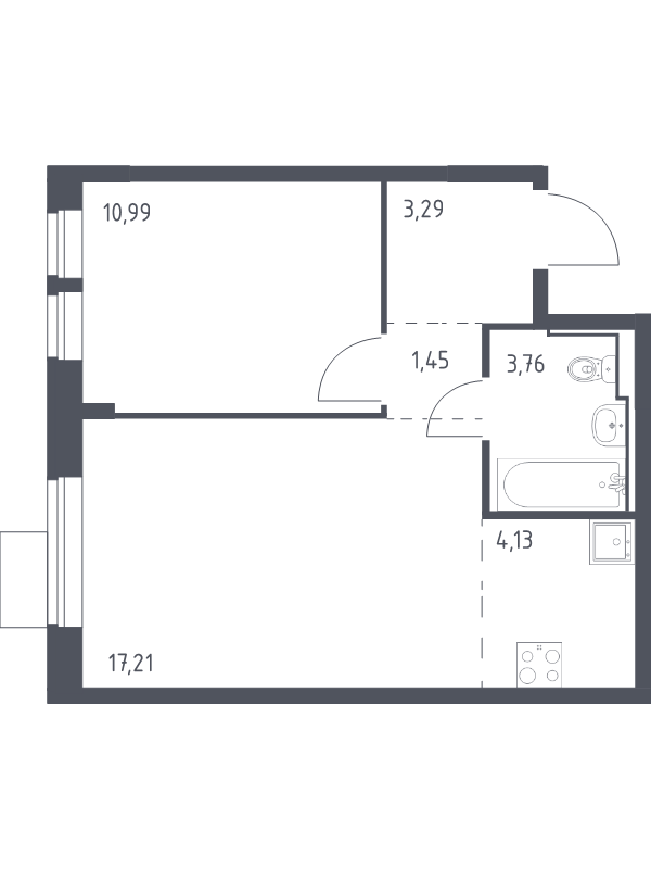 Продажа 1-комн квартиры в новостройке Москва г., Ленинградское ш.,  к. 4