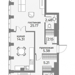 Продажа 2-комн квартиры на вторичном рынке Дружинниковская улица,  д. 15