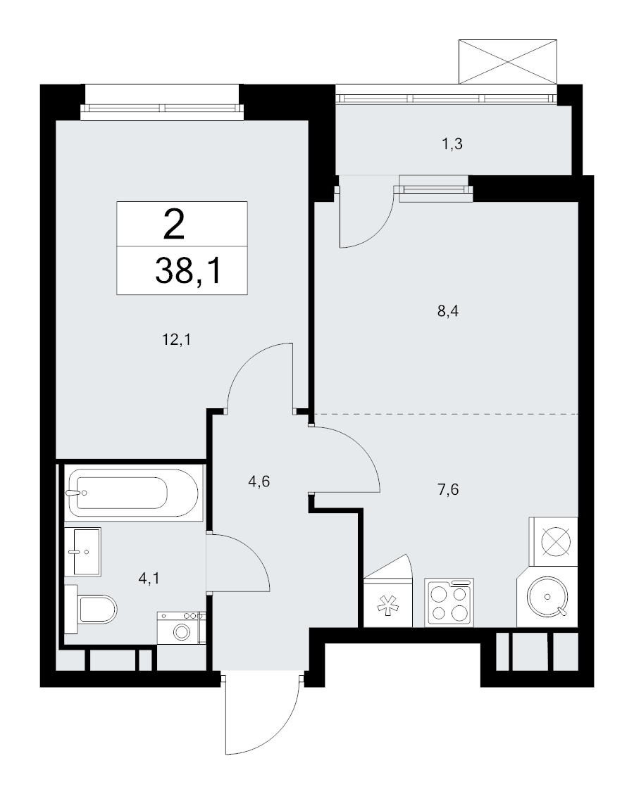 Продажа 1-комн квартиры в новостройке Коммунарка п., Эдварда Грига ул.,  к. 25.5