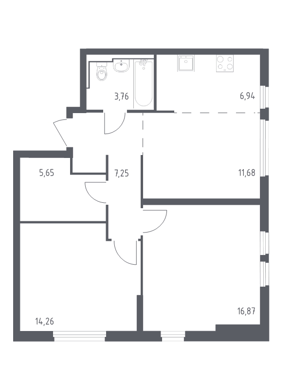 Продажа 2-комн квартиры в новостройке Остафьево с., Остафьевское ш.,  к. 17