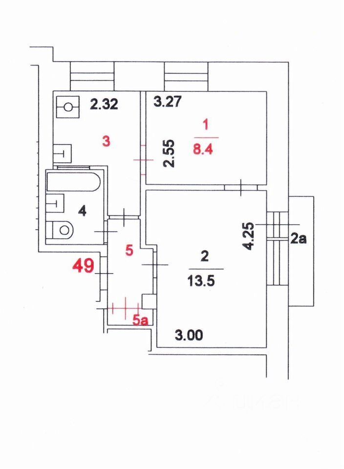 Продажа 2-комн квартиры на вторичном рынке Первомайская улица, 89