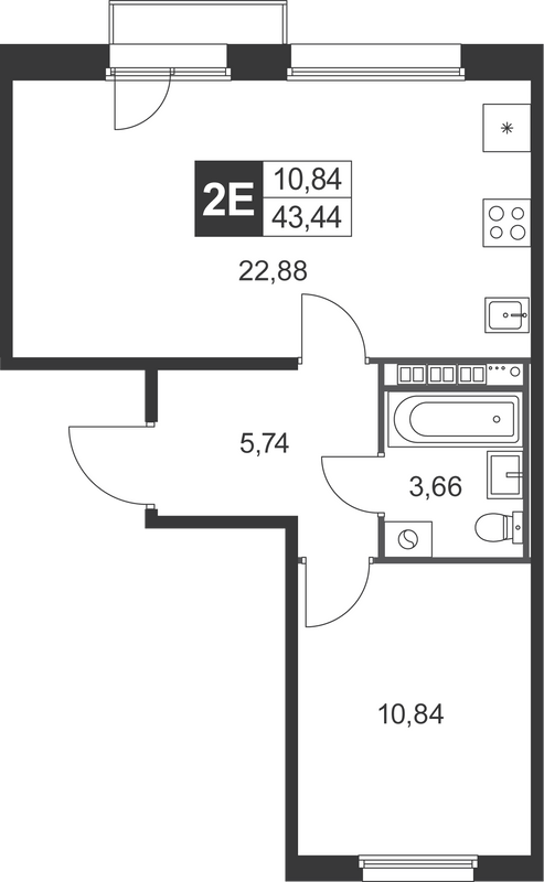 Продажа 1-комн квартиры в новостройке Малое Верево д., Огородная ул.,  к. 7