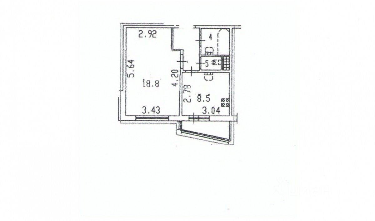 Продажа 1-комн квартиры на вторичном рынке улица Олеко Дундича, 40