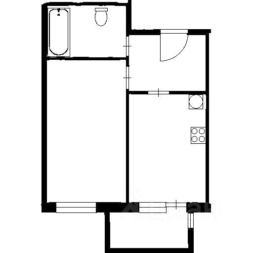 Аренда 1-комн квартиры на вторичном рынке Студенческая улица, 26к2