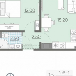 Продажа 1-комн квартиры на вторичном рынке Ковалёво, Поперечная улица,  д. 2 к1