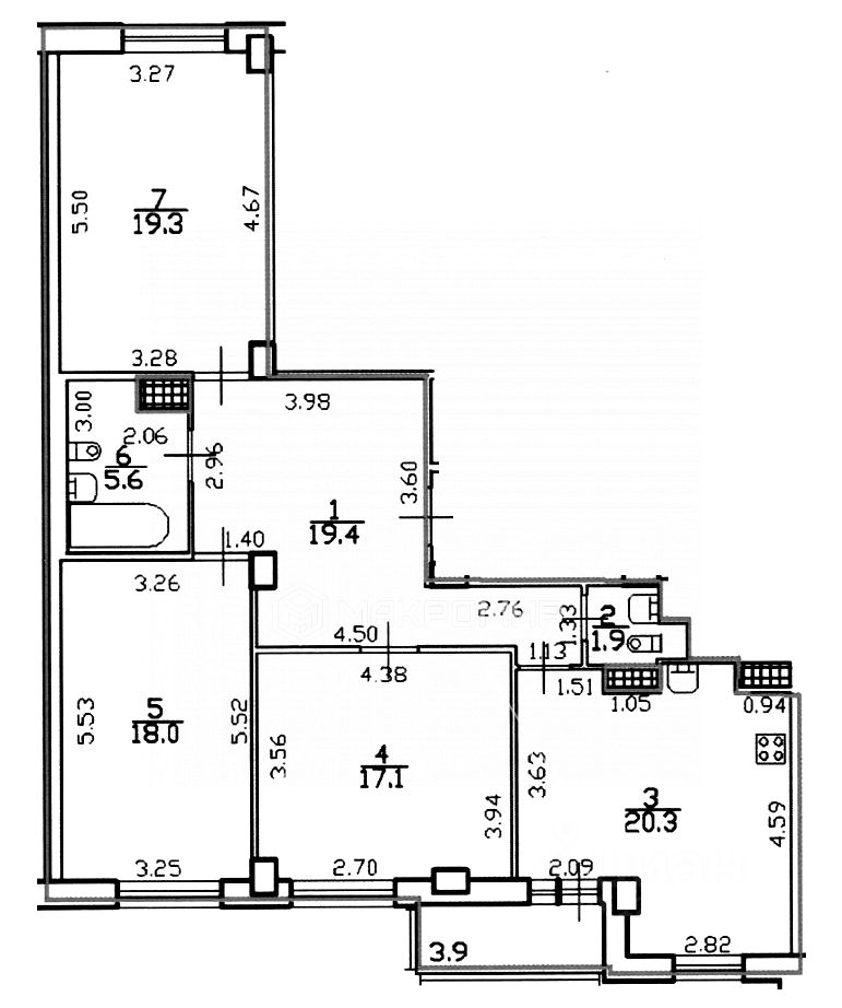 Продажа 3-комн квартиры на вторичном рынке Гжатская улица, 22к4