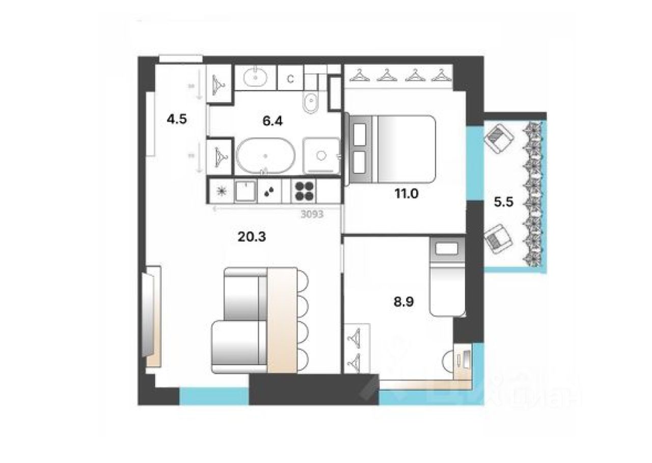 Продажа 2-комн квартиры на вторичном рынке Пулковское шоссе, 14с6