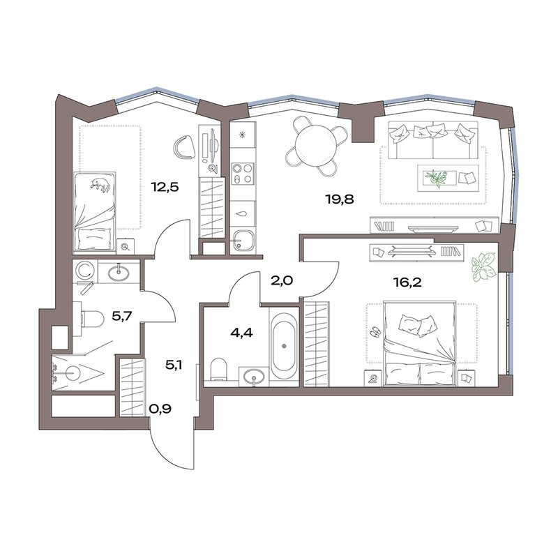 Продажа 2-комн квартиры в новостройке Москва г., Дубнинская ул.,  к. 14