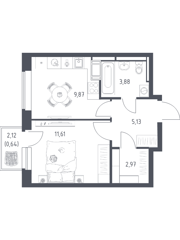 Продажа 1-комн квартиры в новостройке Путилково д., Путилковское ш.,  к. 28