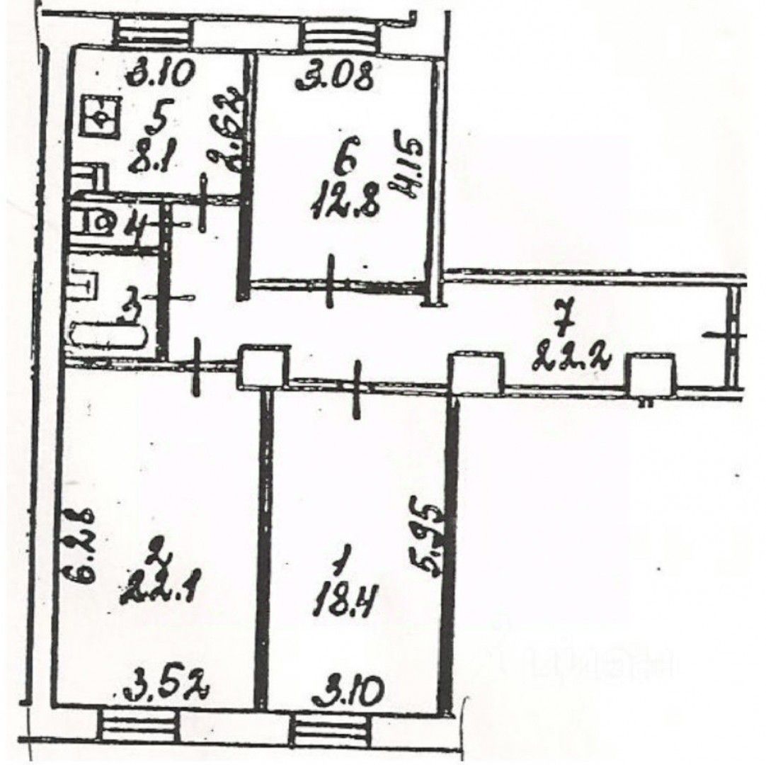Продажа 3-комн квартиры на вторичном рынке Химки, Московская улица, 11