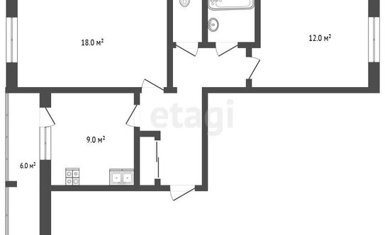 Продажа 2-комн квартиры на вторичном рынке Конобеево, улица Учхоз,  д. 9