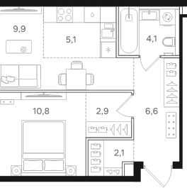 Продажа 1-комн квартиры в новостройке Москва г., Открытое ш., к. 3 Продажа 1-комн квартиры в новостройке Москва г., Открытое ш., к. 3