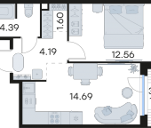 Продать Квартиры в новостройке Парголово п., Михайловская дор.   5