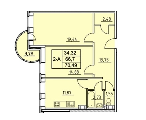 Продажа 2-комн квартиры на вторичном рынке Реки Екатерингофки наб,  д. 21