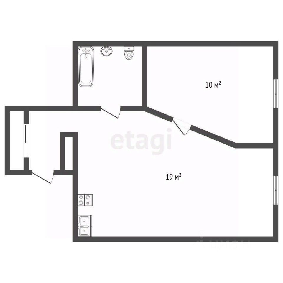 Продажа 1-комн квартиры на вторичном рынке Мурино, улица Шоссе в Лаврики, 59к1