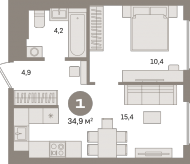 Продажа квартир в ЖК Москва г., Загорьевская ул.,  к. 2