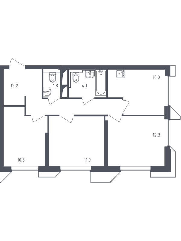 Продажа 3-комн квартиры в новостройке Раздоры д., Мякининское ш.,  к. 21