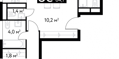 3-комн квартира Большая Спасская улица