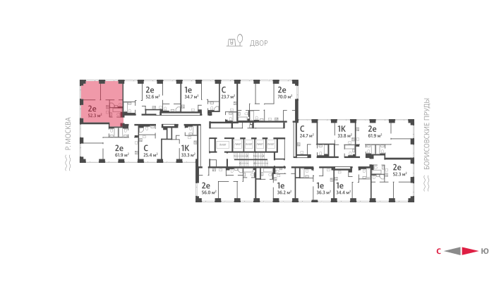 Продажа 2-комн квартиры в новостройке Борисовские Пруды улица, д.1