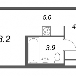 Продажа студии Санкт-Петербург г., Крыленко ул., к. 5 Продажа студии Санкт-Петербург г., Крыленко ул., к. 5