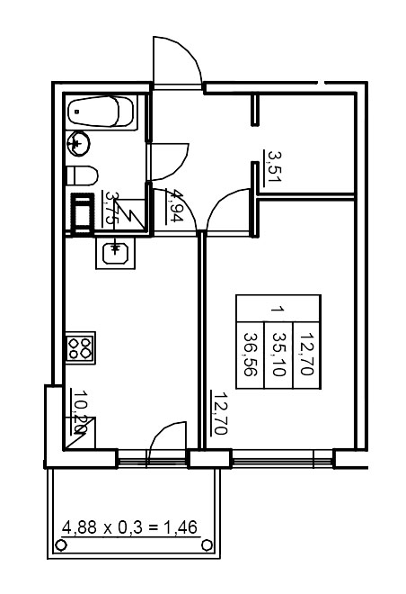 Продажа 1-комн квартиры в новостройке Лупполово д., Приозерское ш.,  к. 6