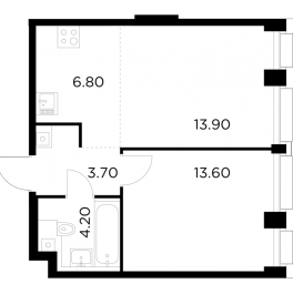 Продажа 1-комн квартиры в новостройке Москва г., Адмирала Макарова ул.,  к. 1