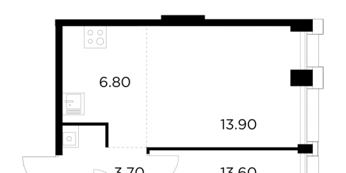 1-комн квартира Москва г., Адмирала Макарова ул.,  к. 1