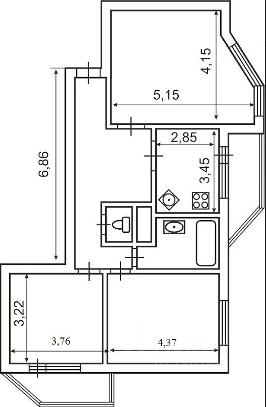 Продажа 3-комн квартиры на вторичном рынке Химки, улица Академика Грушина, 2/10