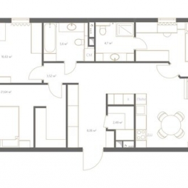 Продажа 3-комн квартиры на вторичном рынке Винницкая улица,  д. 8 к2