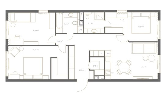 Продажа 3-комн квартиры на вторичном рынке Винницкая улица,  д. 8 к2