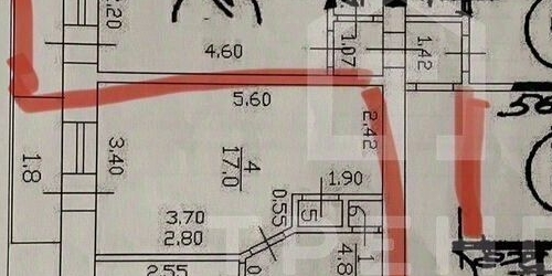 2-комн квартира улица Трефолева, 15