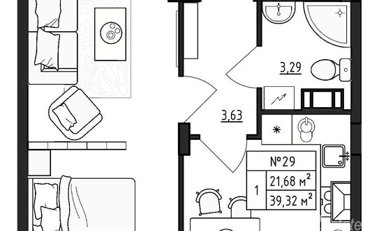 Продажа 1-комн квартиры на вторичном рынке Малое Верево, , Малое Верево, ул Сиреневая,  д. 21