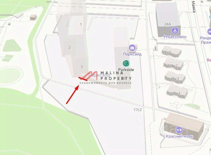 Аренда торгового помещения ул Красного Маяка,  д. 17,  к. 2