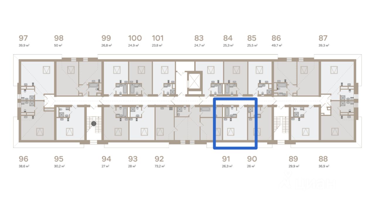 Продажа студии Челябинская улица, 37