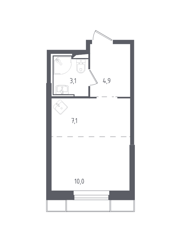Продажа студии Раздоры д, 1 км Мякининского ш,  к. 20