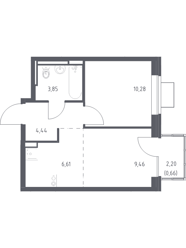 Продажа 1-комн квартиры в новостройке Богданиха д., Красная Слобода ул.,  к. 7.1
