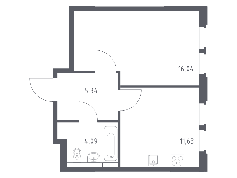 Продажа 1-комн квартиры в новостройке Королёв г., Тихонравова ул.,  к. 1
