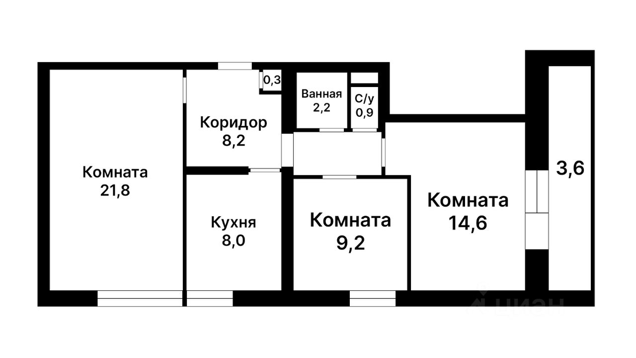 Продажа 3-комн квартиры на вторичном рынке Шипиловская улица, 5к1