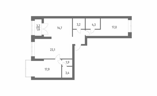 Продажа 3-комн квартиры на вторичном рынке улица Академика Константинова,  д. 1 к1 с1