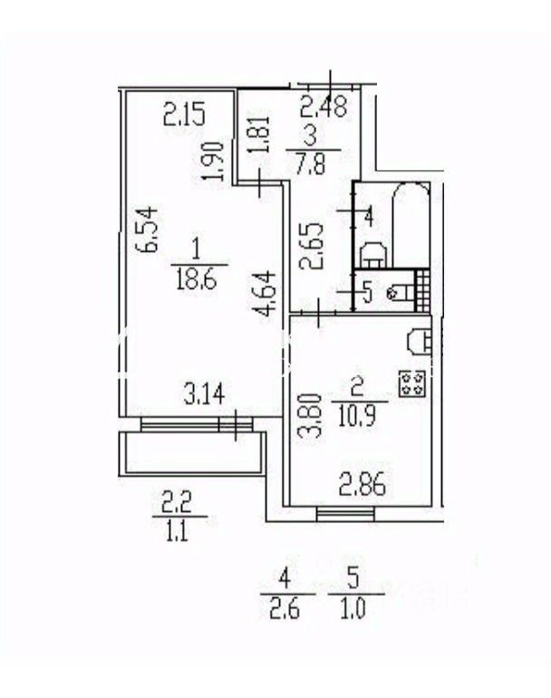 Продажа 1-комн квартиры на вторичном рынке Малая Балканская улица, 50к1