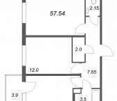 Продать Квартиры в новостройке Стрельна п., Будённого пр-кт   5.5