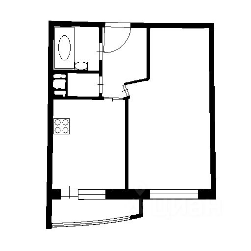 Аренда 1-комн квартиры на вторичном рынке д. Новое Девяткино, улица Флотская, 7