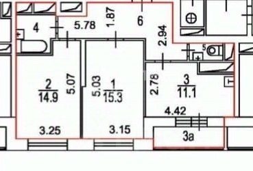 2-комн квартира Молодогвардейская улица, 24