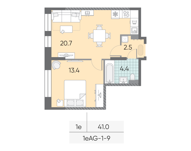 Продажа 1-комн квартиры в новостройке Марка Шагала набережная, д.1к2