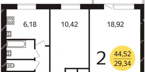 2-комн квартира улица Рогова,  д. 6